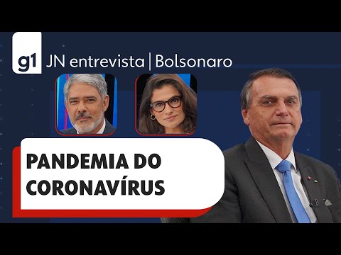 Bolsonaro responde a pergunta sobre pandemia em entrevista ao JN 1