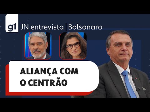 Bolsonaro responde a pergunta sobre aliança com o Centrão em entrevista ao JN 1