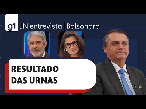 Bolsonaro responde a pergunta sobre compromisso com o resultado das urnas em entrevista ao JN 1